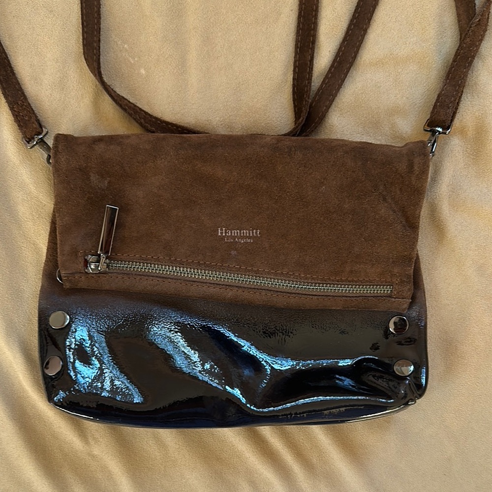 Hammitt Brown and Black Crossbody Bag